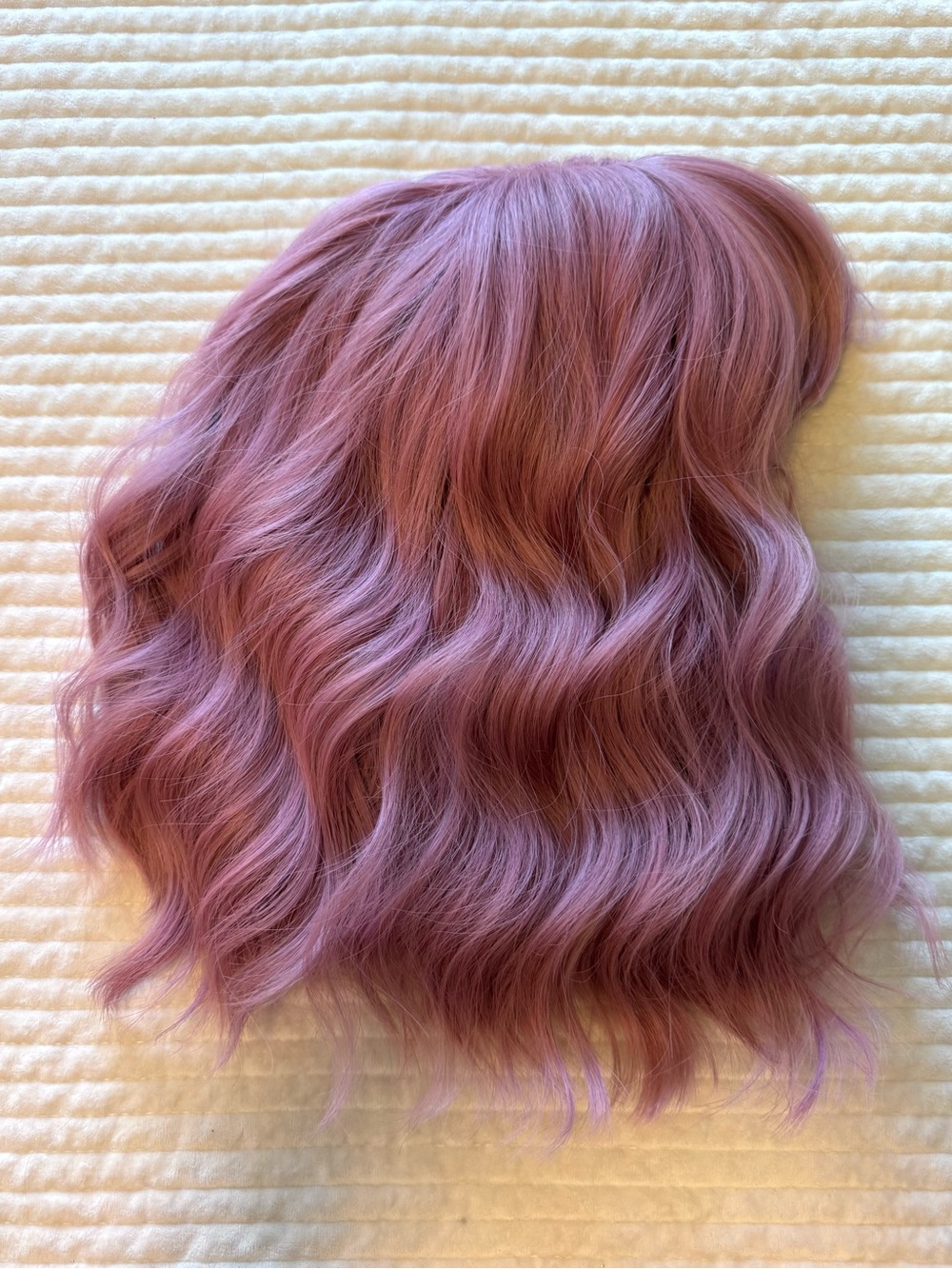 Pink | Lavender Wavy Women’s Hairpiece - Fashion Wig | 12” Adjustable